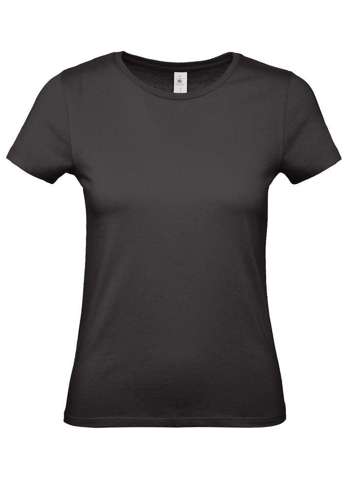 Футболка женская E150, черная-0