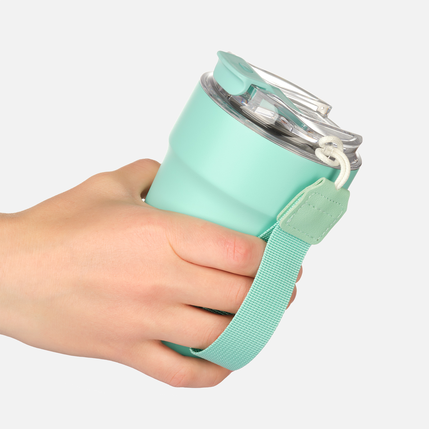 Термокружка вакуумная Monaco, аква-8