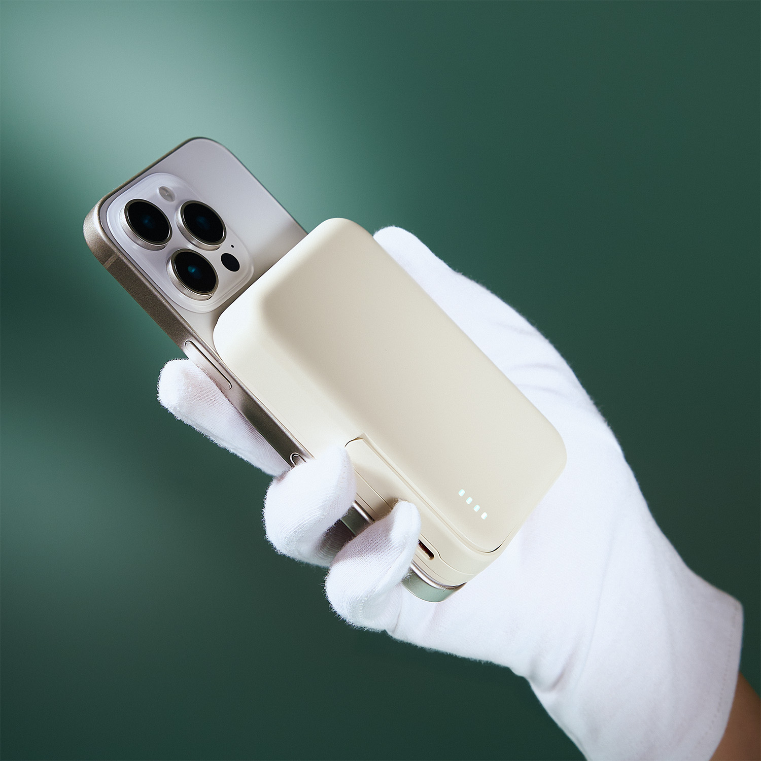 Внешний аккумулятор Юнион PD (Union PD) 10000mAh с функцией беспроводной зарядки 15W, бежевый-10