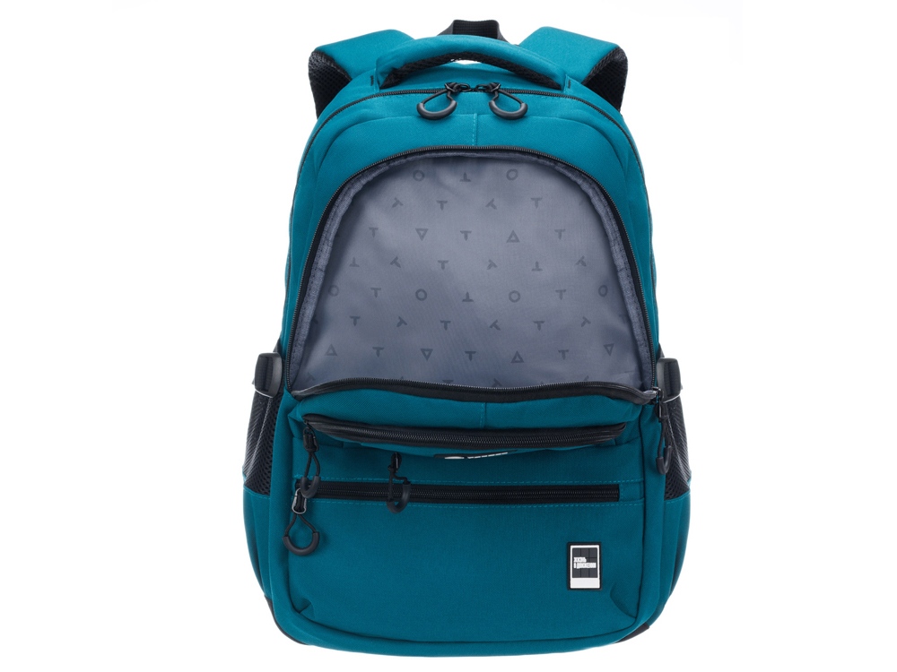 Рюкзак TORBER КЛАСС, зелёный, 46 х 32 х 13 см + Мешок для сменной обуви в подарок!-5