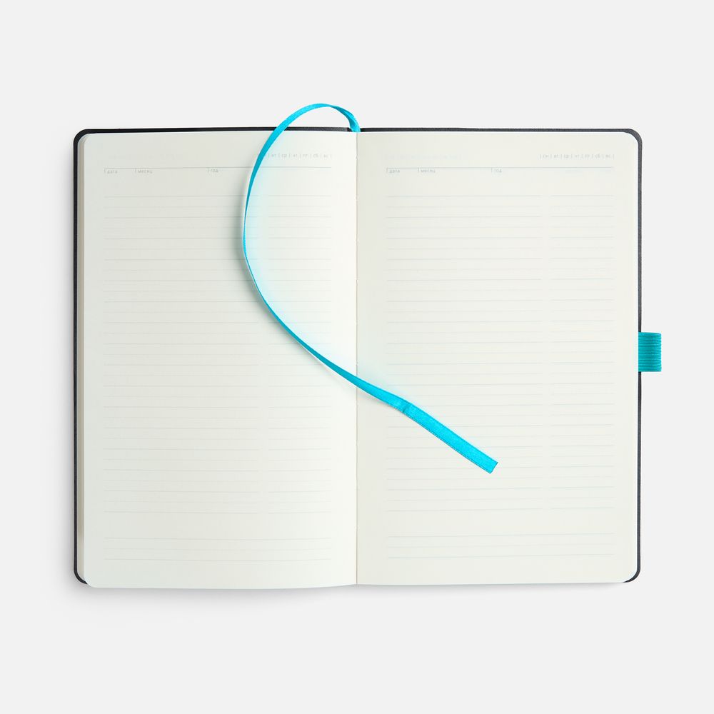 Ежедневник Lungo, недатированный, бирюзовый-7