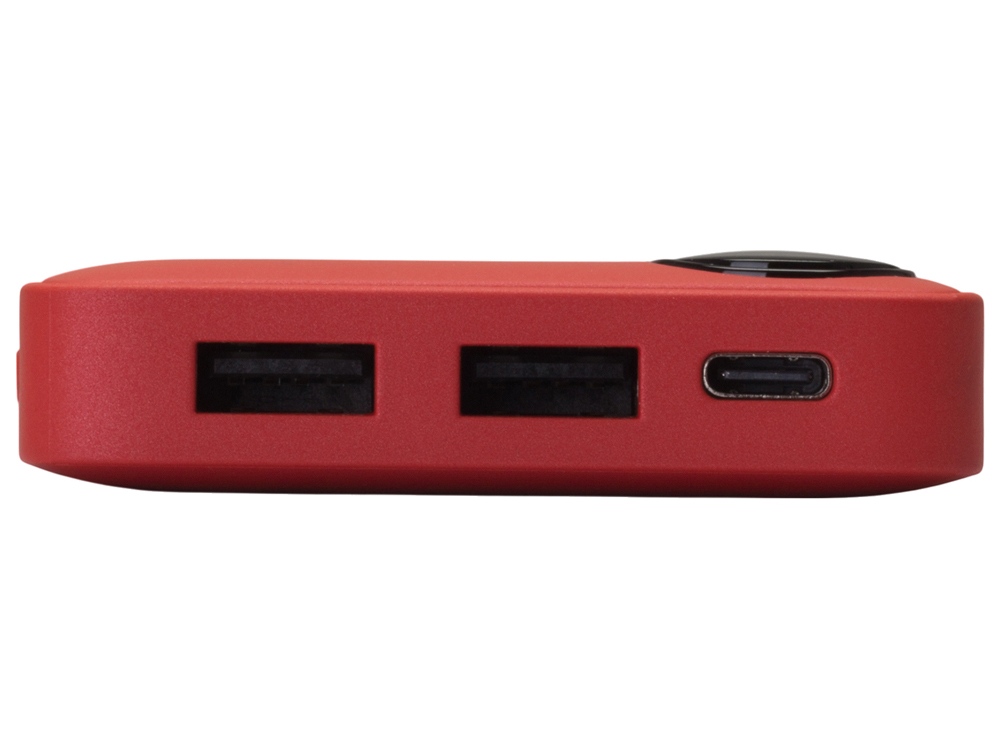 Внешний аккумулятор с дисплеем Mild, 10 000 mAh, красный-5