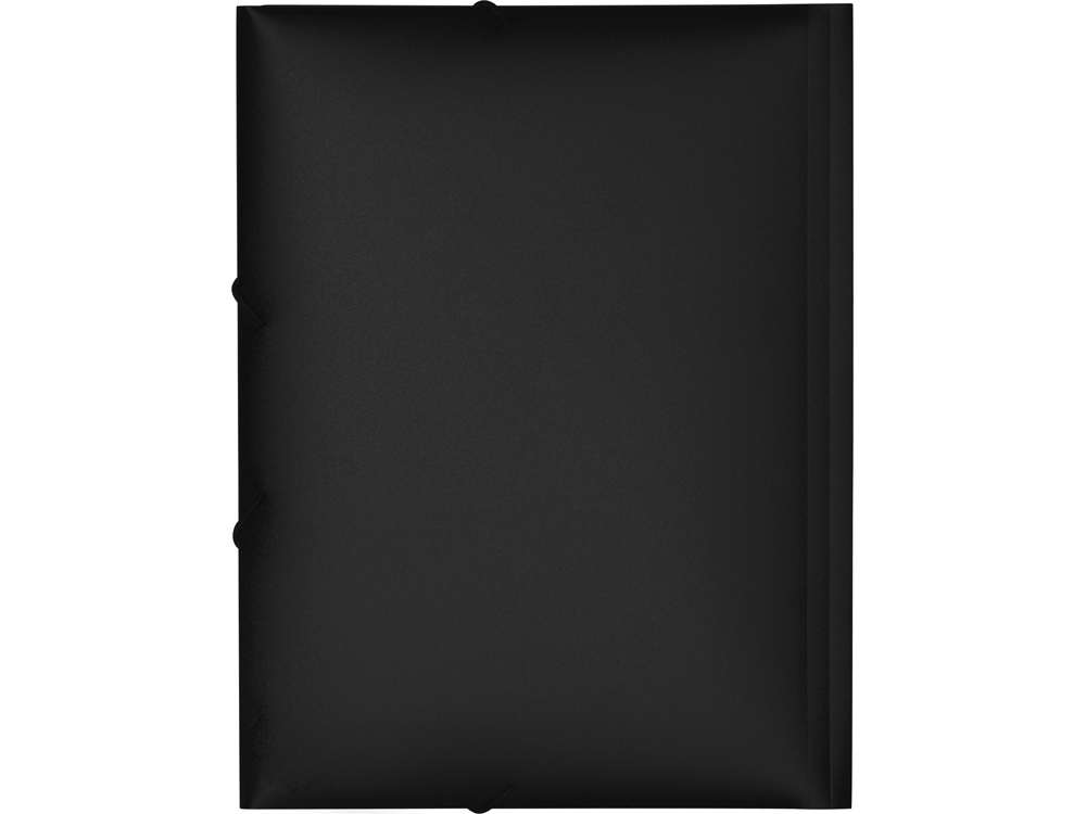 Папка формата А4 на резинке, черный-2