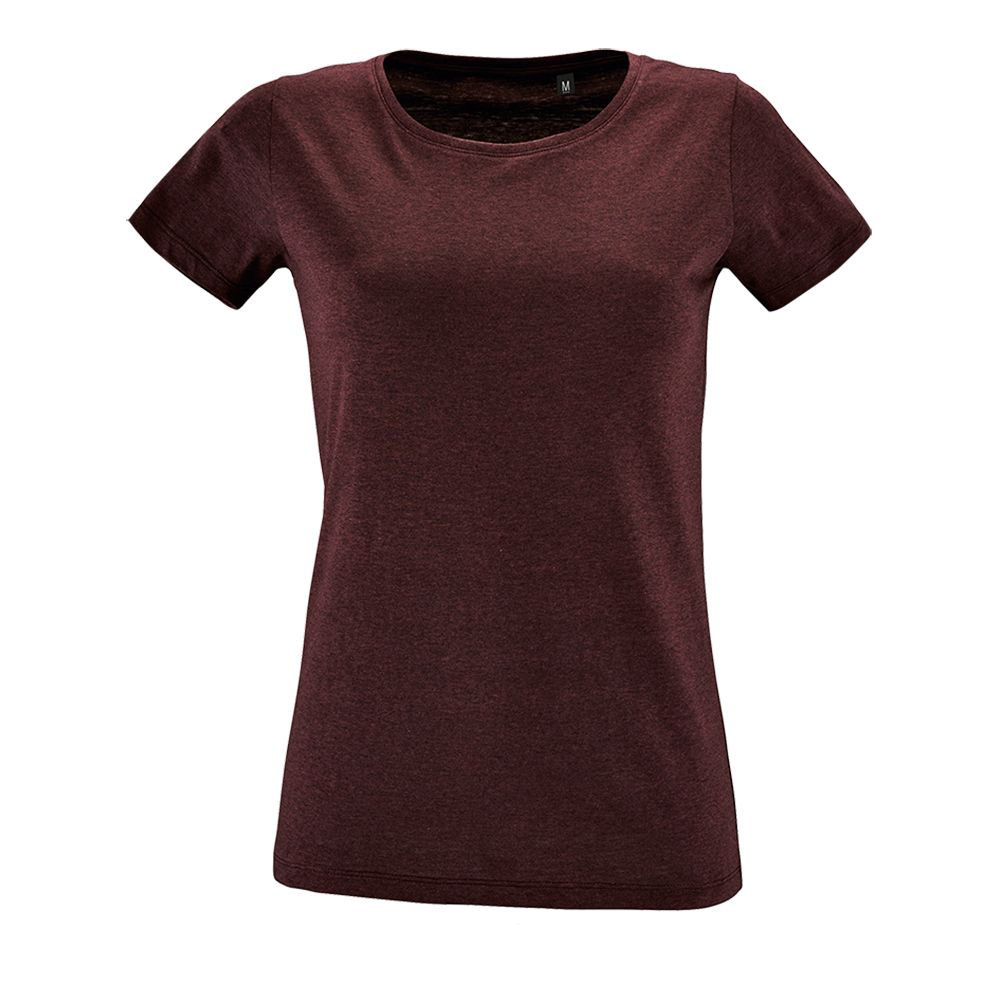 Футболка женская Regent Fit Women, бордовый меланж-0