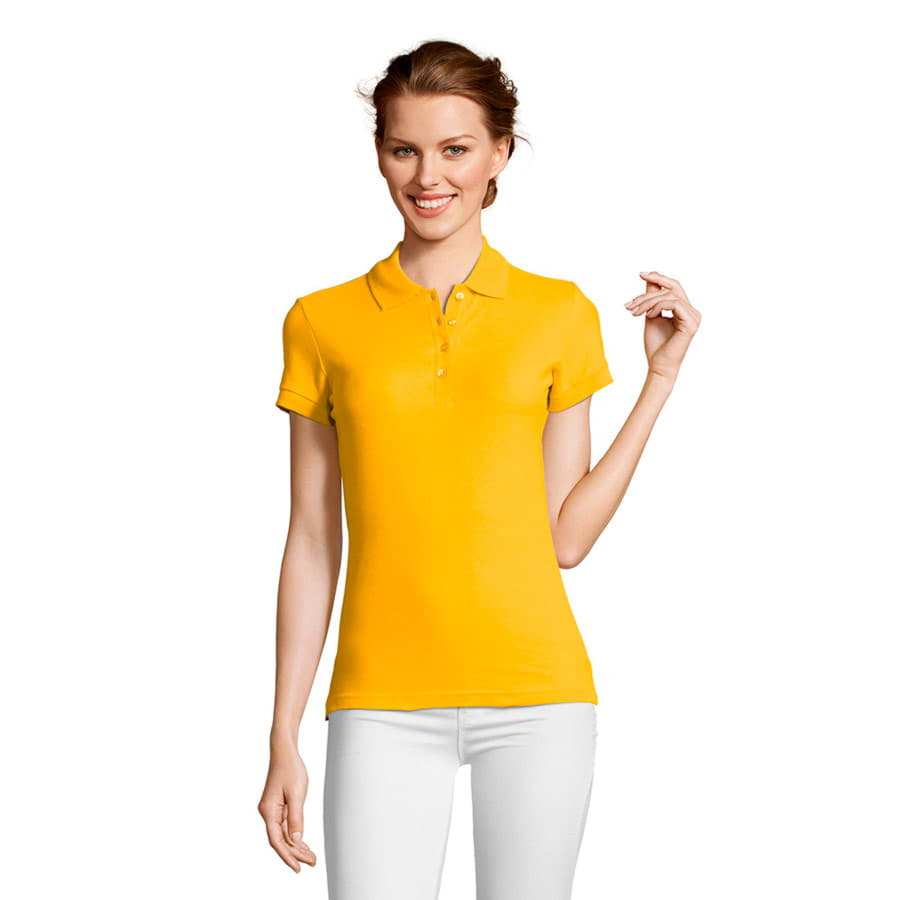 Рубашка поло женская PEOPLE 210, желтый-1