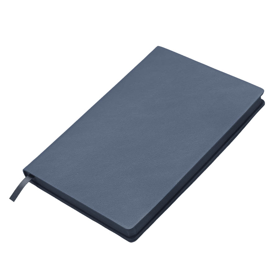 Бизнес-блокнот LADY, формат А5, темно-синий, блок в клетку, темно-синий-3