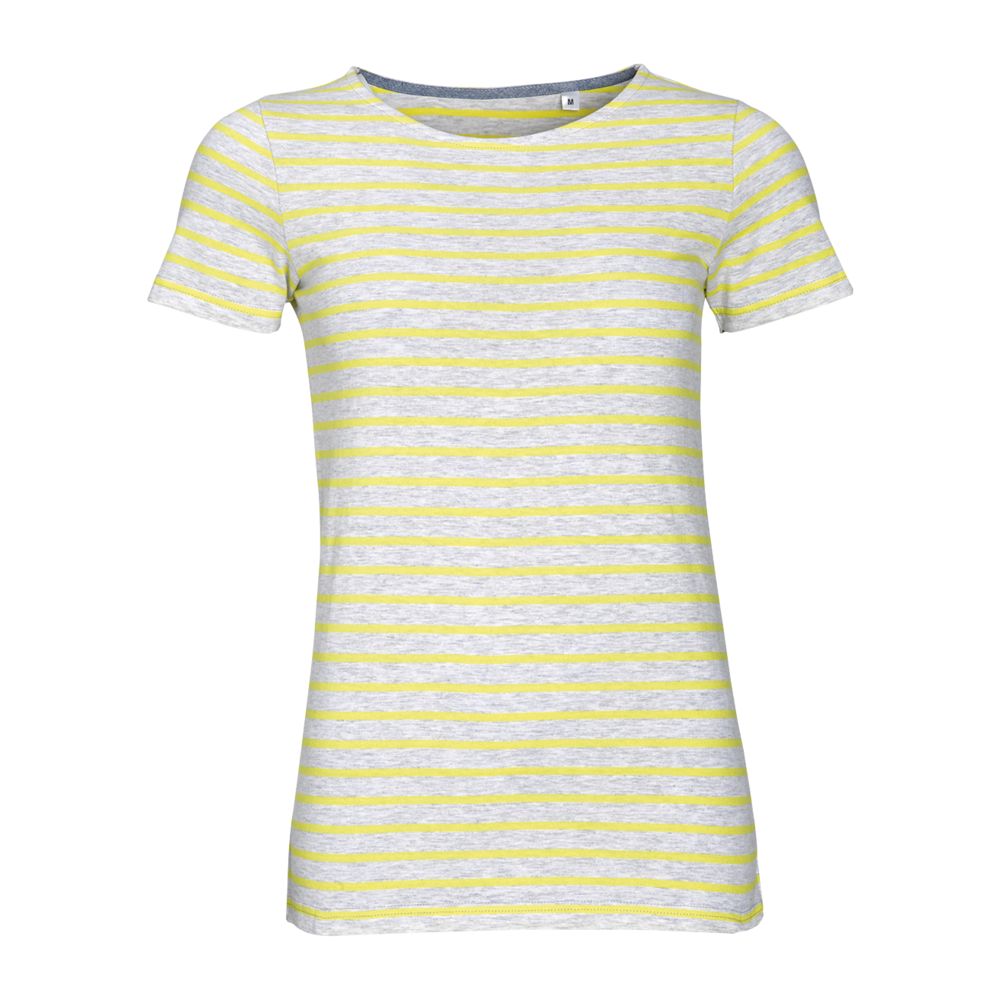 Футболка Miles Women серая с желтым-0