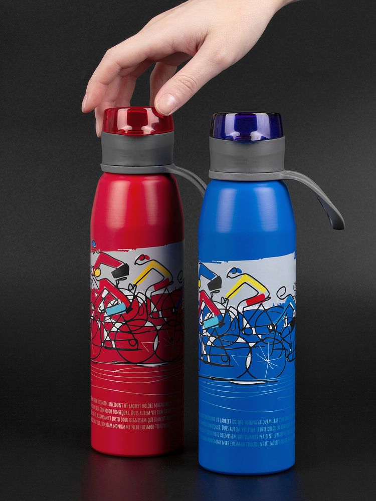 Бутылка для воды Billy Gym, матовая красная-4