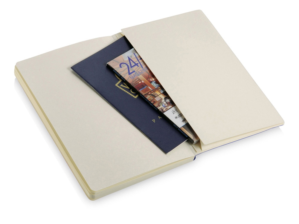 Классический блокнот А5 с мягкой обложкой, ярко-синий-3