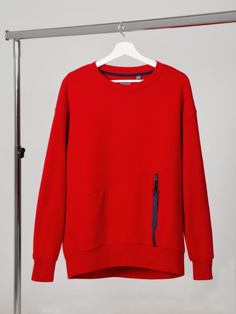 Свитшот унисекс Kosmos 2.0, красный-0