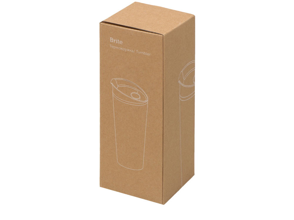 Термокружка Brite 500мл, белый/черный-3