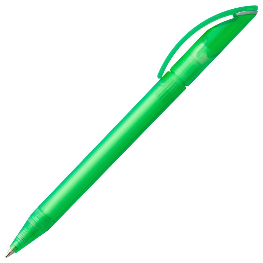 Ручка шариковая Prodir DS3 TFF Ring, светло-зеленая с серым-2