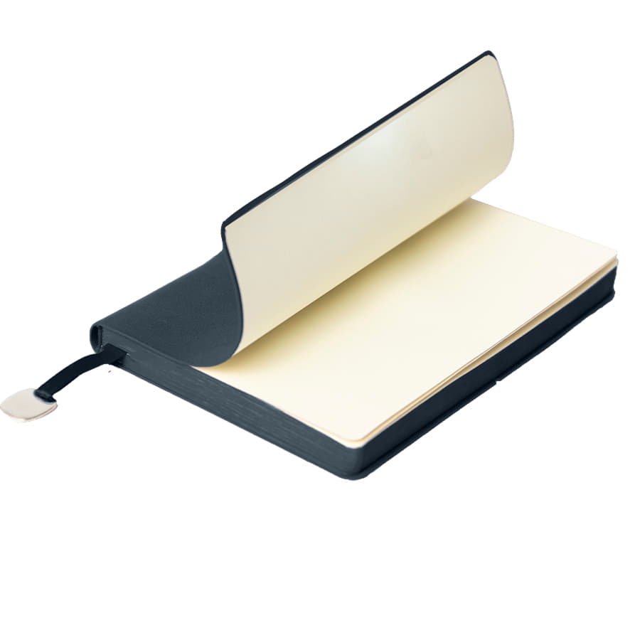 Ежедневник недатированный Fusion, А5, темно-синий, кремовый блок в линейку, темно-синий-4