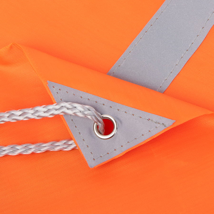 Рюкзак мешок RAY со светоотражающей полосой, оранжевый-4