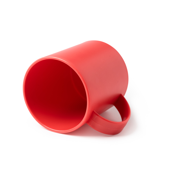 Пластиковая кружка LINO, Красный-1