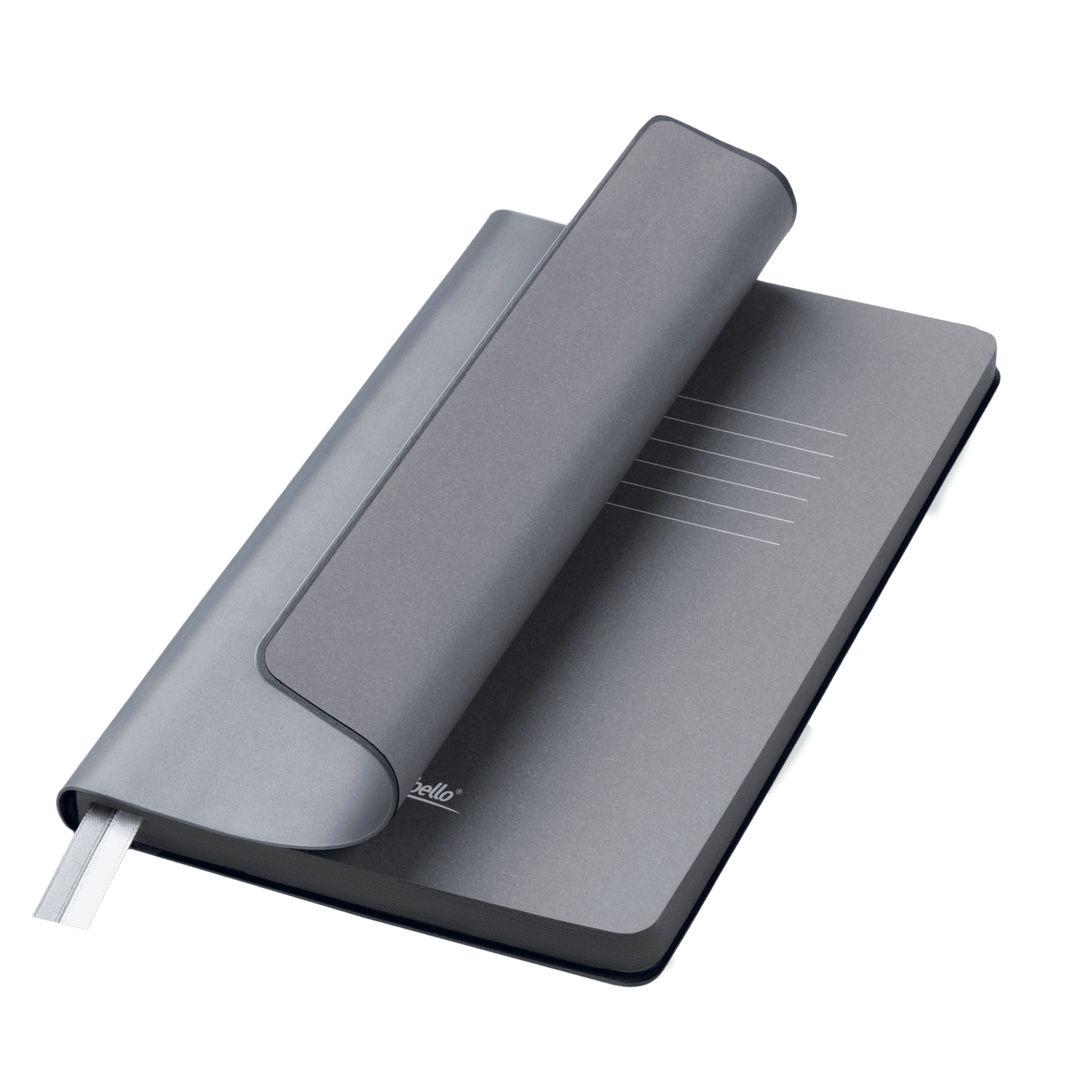 Ежедневник Мун Ривер (Moon River) недатированный, стальной-0