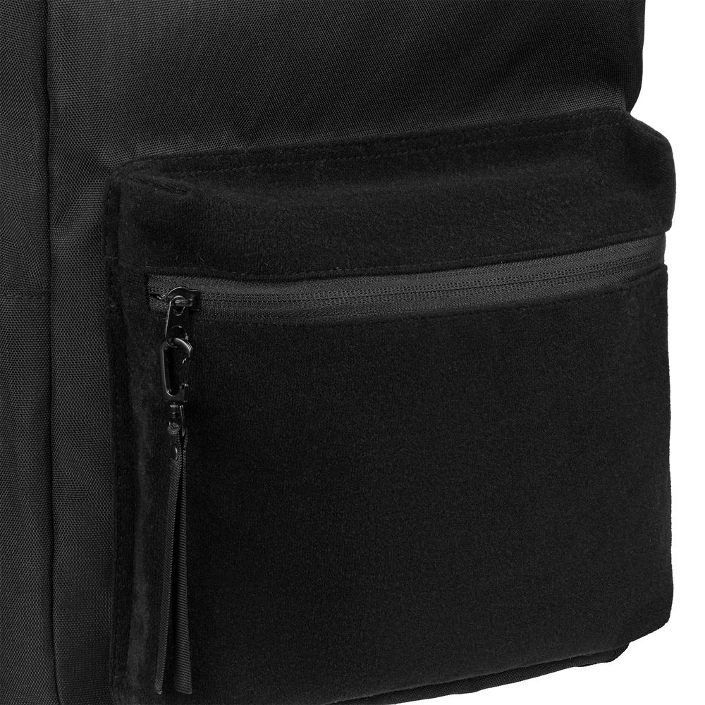 Рюкзак Patch Catcher с карманом из липучки, черный-3
