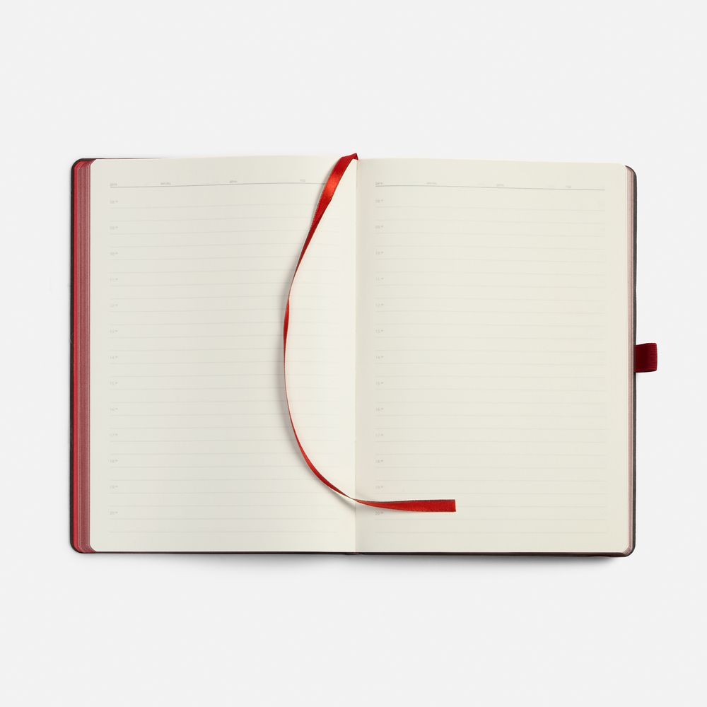Ежедневник Peel Flex, недатированный, красный-5