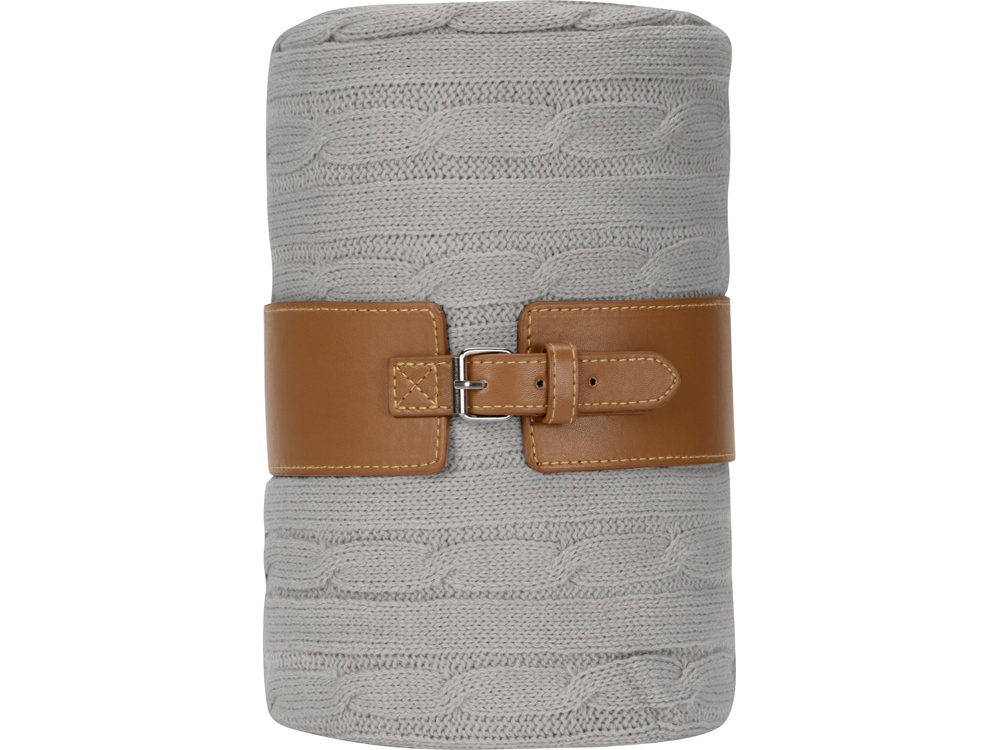 Плед акриловый Braid NEW, светло-серый-3