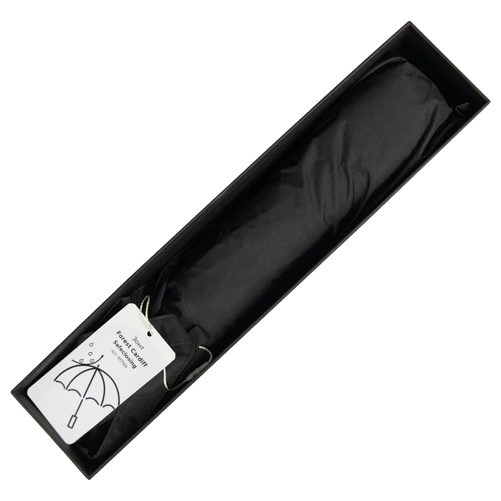 Зонт складной автоматический Forest Cardiff Safeclosing, Чёрный-5