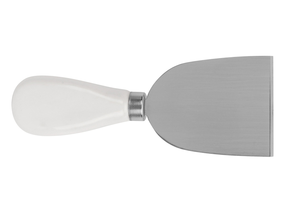 Набор для сыра Cheese Break: 2  ножа керамических на  деревянной подставке, керамическая доска-12