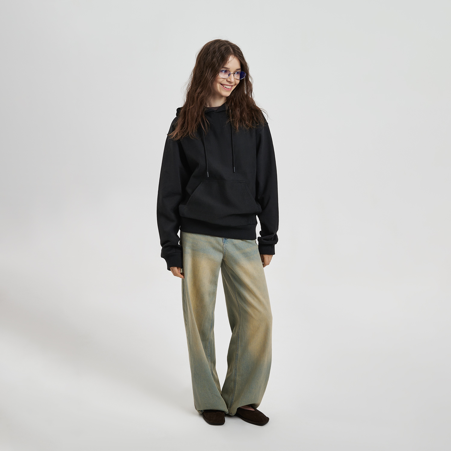 Худи релакс унисекс Адвенче (Adventure), черный-3