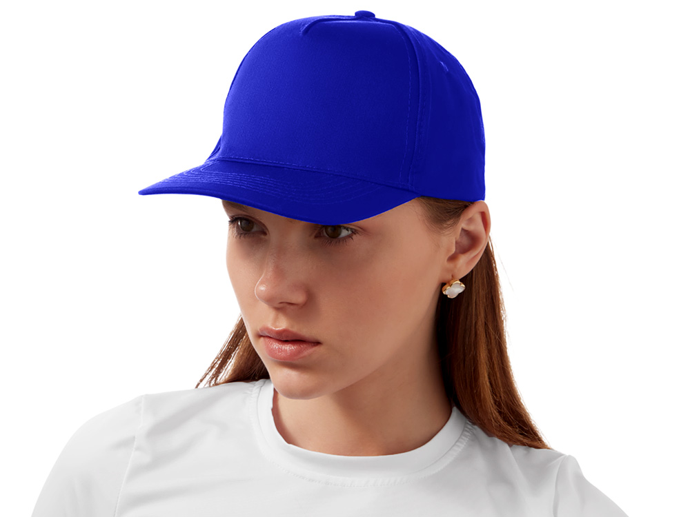 Бейсболка Mix 5-ти панельная 180 гр, кл. синий-2