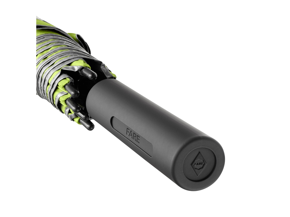 Зонт-трость 1159 Double face полуавтомат, лайм/серый-3