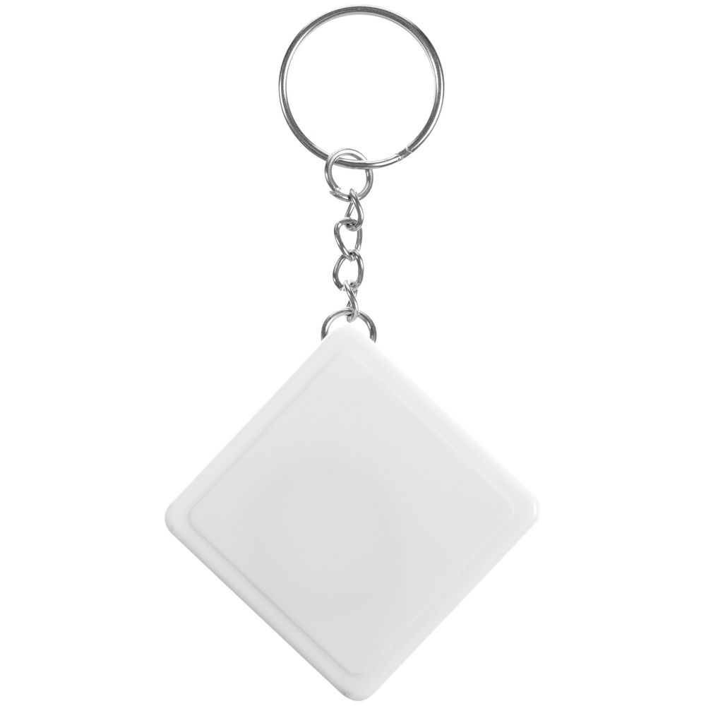 Брелок с рулеткой Square, ver.2, белый-2