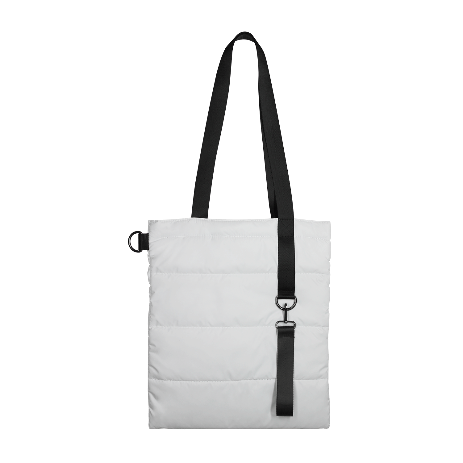 Шоппер Superbag Bubble, с магнитной кнопкой (белый с черным)-2