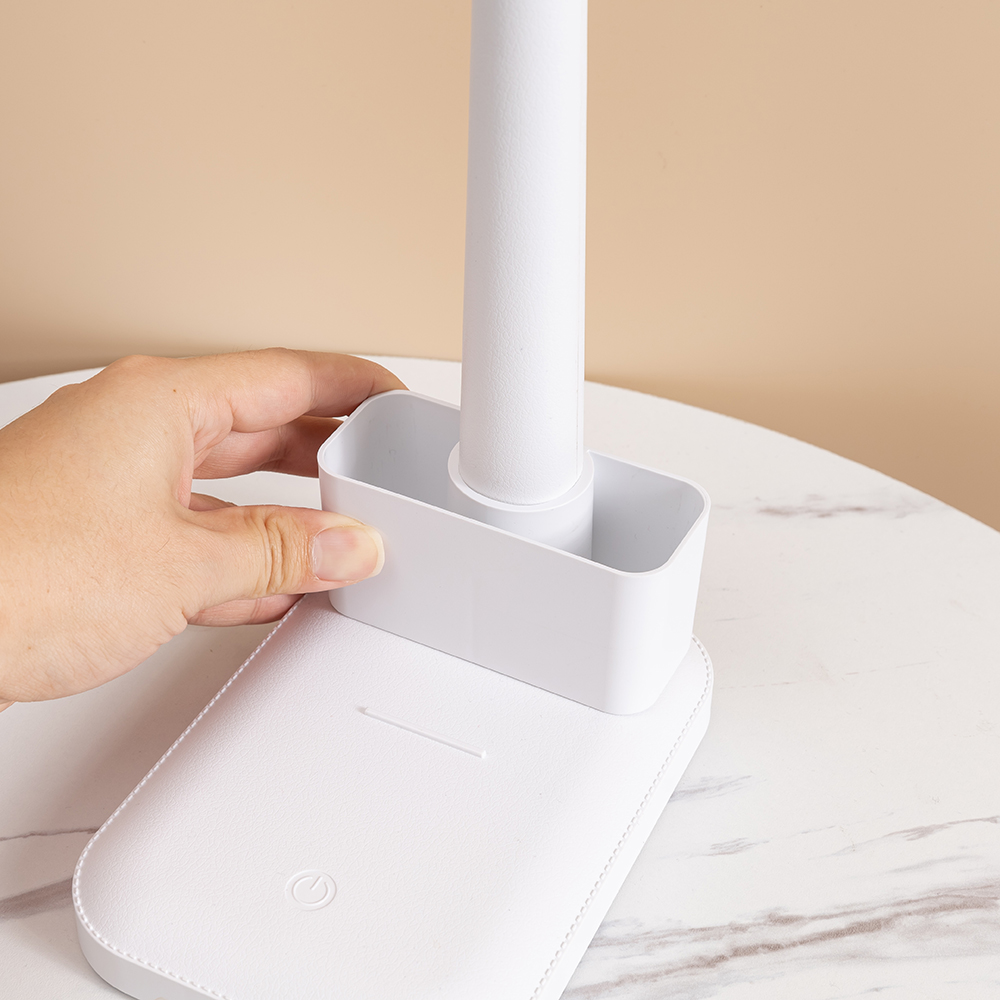 Настольная лампа c встроенной батареей Melissa, Белый-6