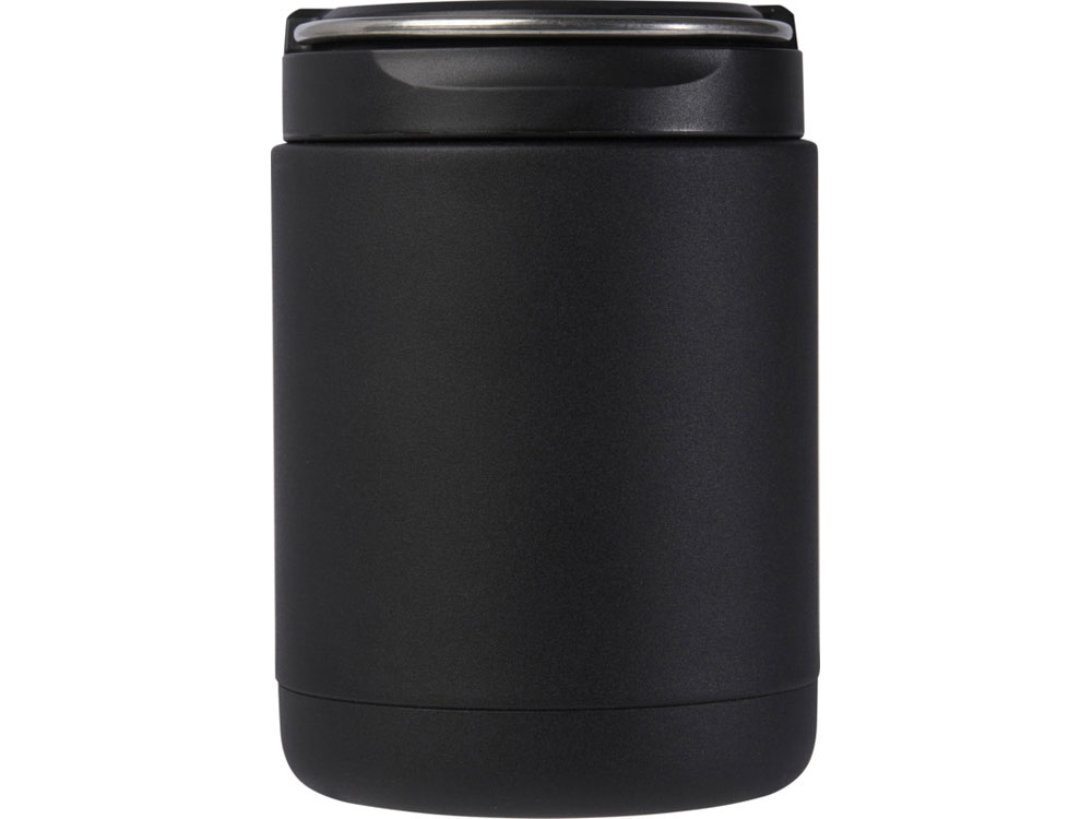 Пищевой контейнер Doveron объемом 500 мл из переработанной нержавеющей стали, сплошной черный-1