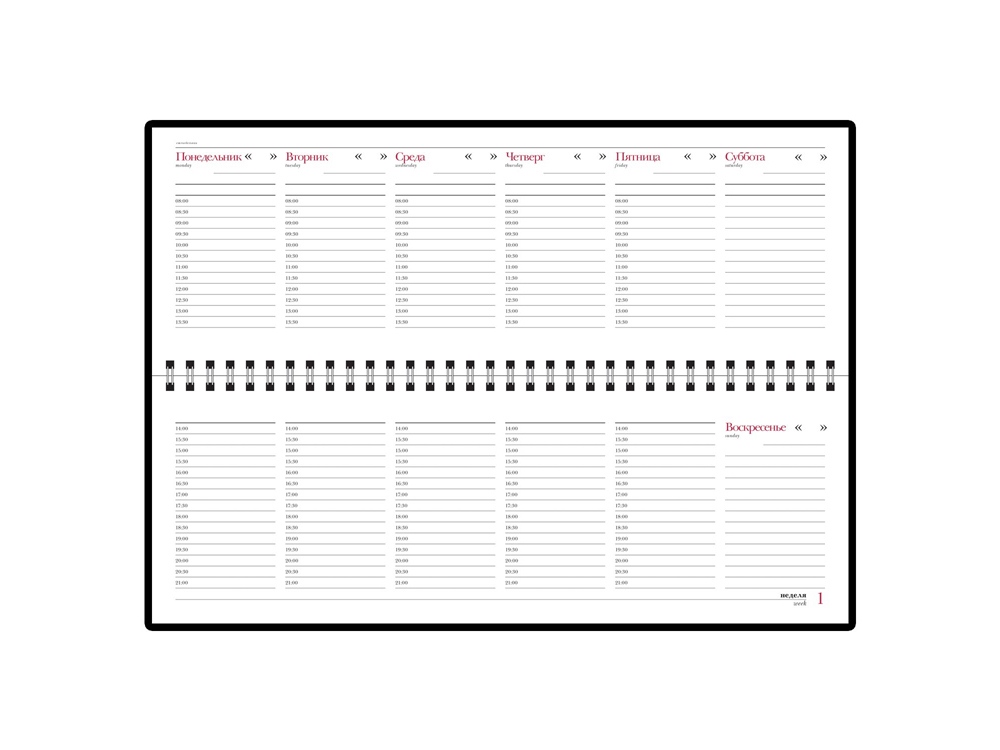 Планинг недатированный Sidney Nebraska, зеленый-2