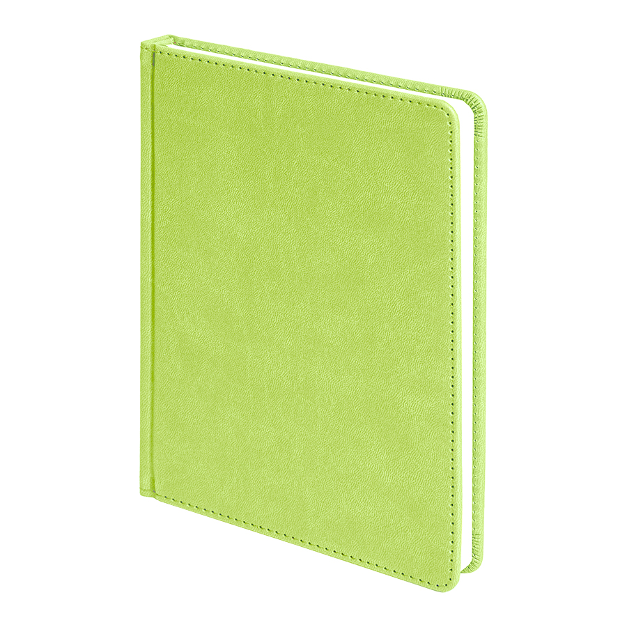 Ежедневник недатированный Bliss,  формат А5, в линейку, зеленое яблоко-0