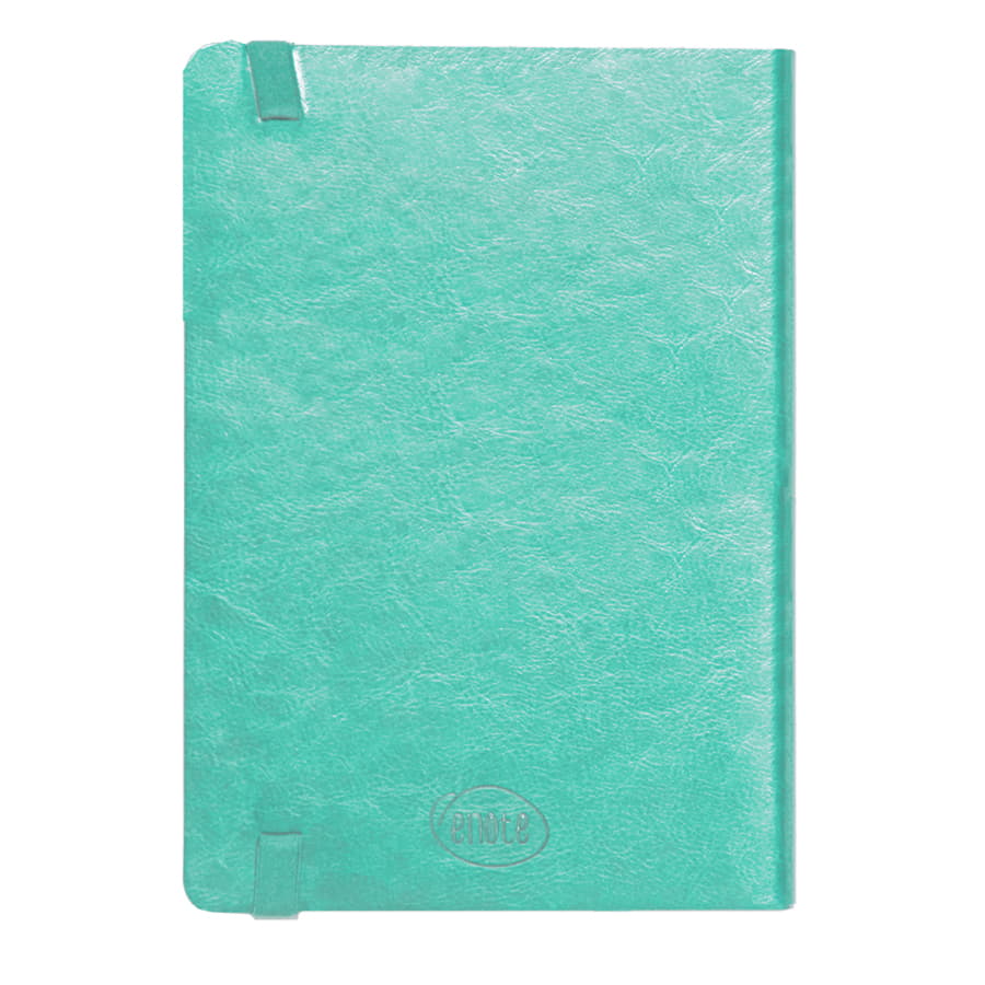 Ежедневник недатированный Boomer, А5,  бирюзовый, кремовый блок в линейку, без обреза, бирюзовый-2