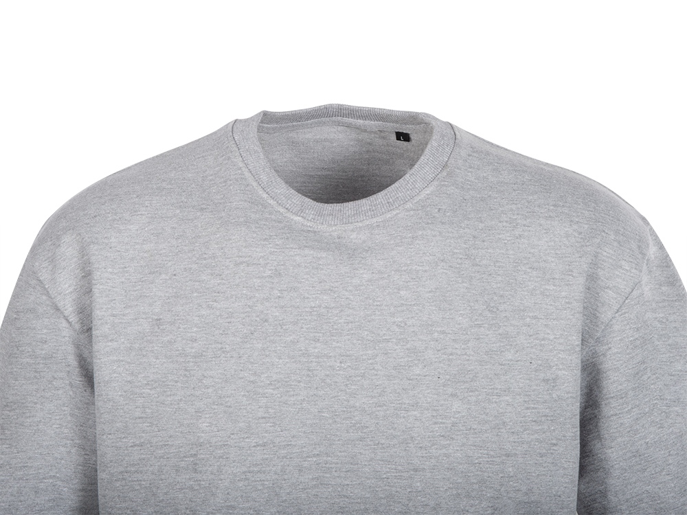 Футболка из френч терри Warsaw унисекс 220гр, серый меланж-10