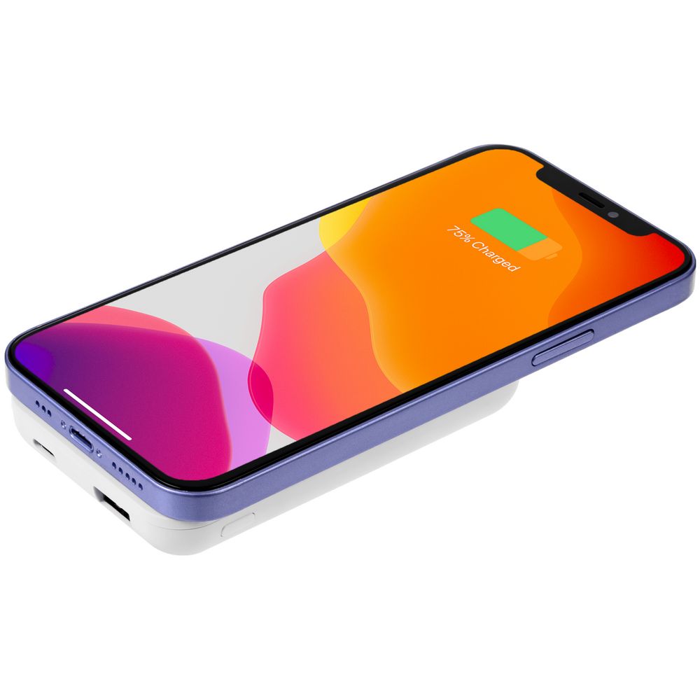 Магнитный беспроводной аккумулятор Magback 5000 мАч, белый-3