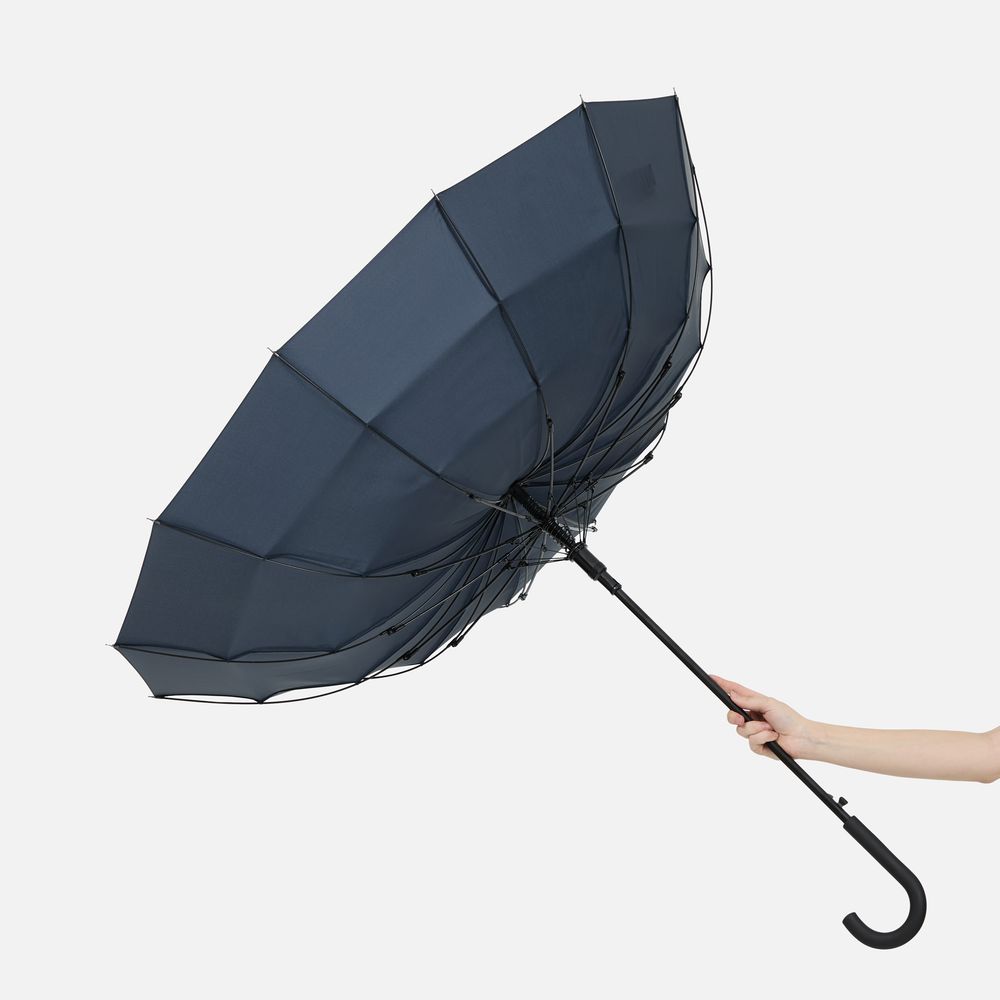 Зонт-трость Sombrella, темно-синий-7