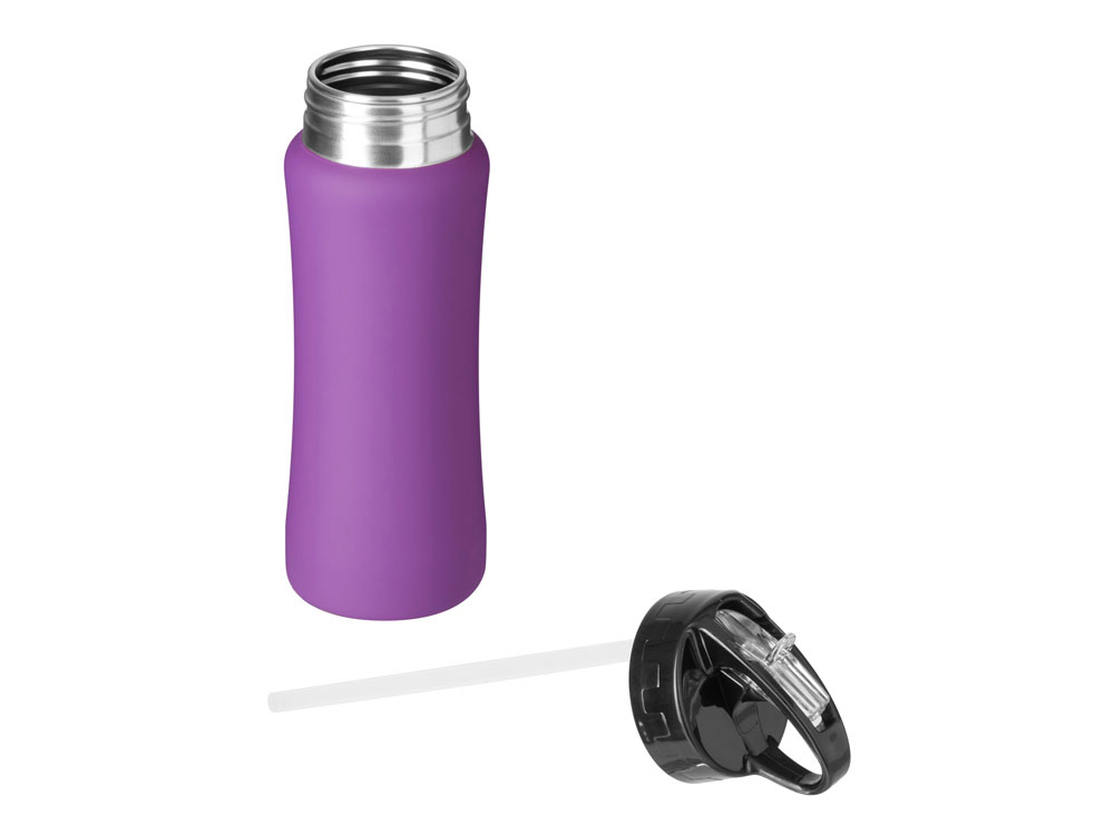 Бутылка для воды Bottle C1, сталь, soft touch, 600 мл, фиолетовый-1
