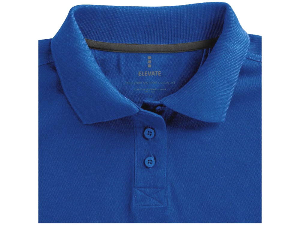 Calgary женская футболка-поло с коротким рукавом, синий-5