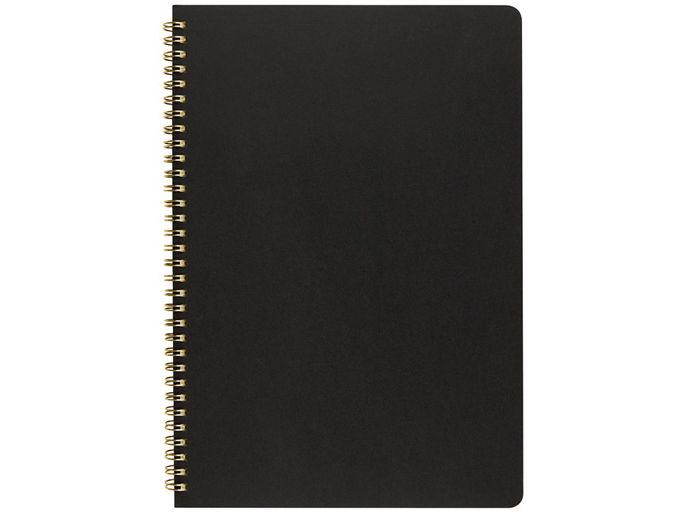 Бизнес тетрадь на гребне А4 Pragmatic, 100 листов в клетку, черный-1
