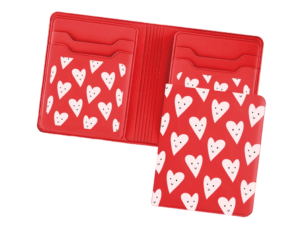 Картхолдер с отделением для наличных денег с возможностью полноцветной УФ-печати, софт-тач-0