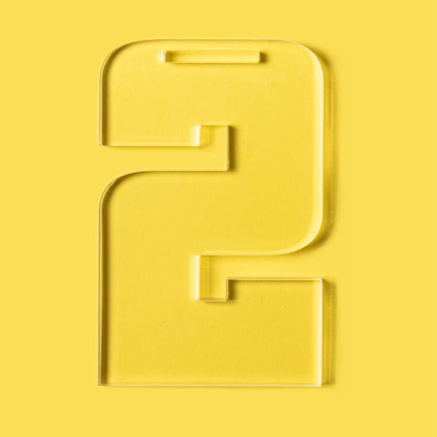 Медаль SECOND PLACE в подарочной упаковке, акрил, прозрачный-2