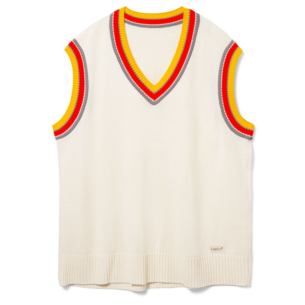 Жилет оверсайз унисекс Cornell в сумке, молочно-белый-1