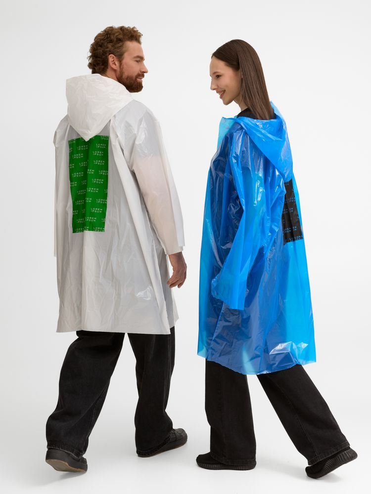 Дождевик-плащ BrightWay с печатью в один цвет на заказ-5