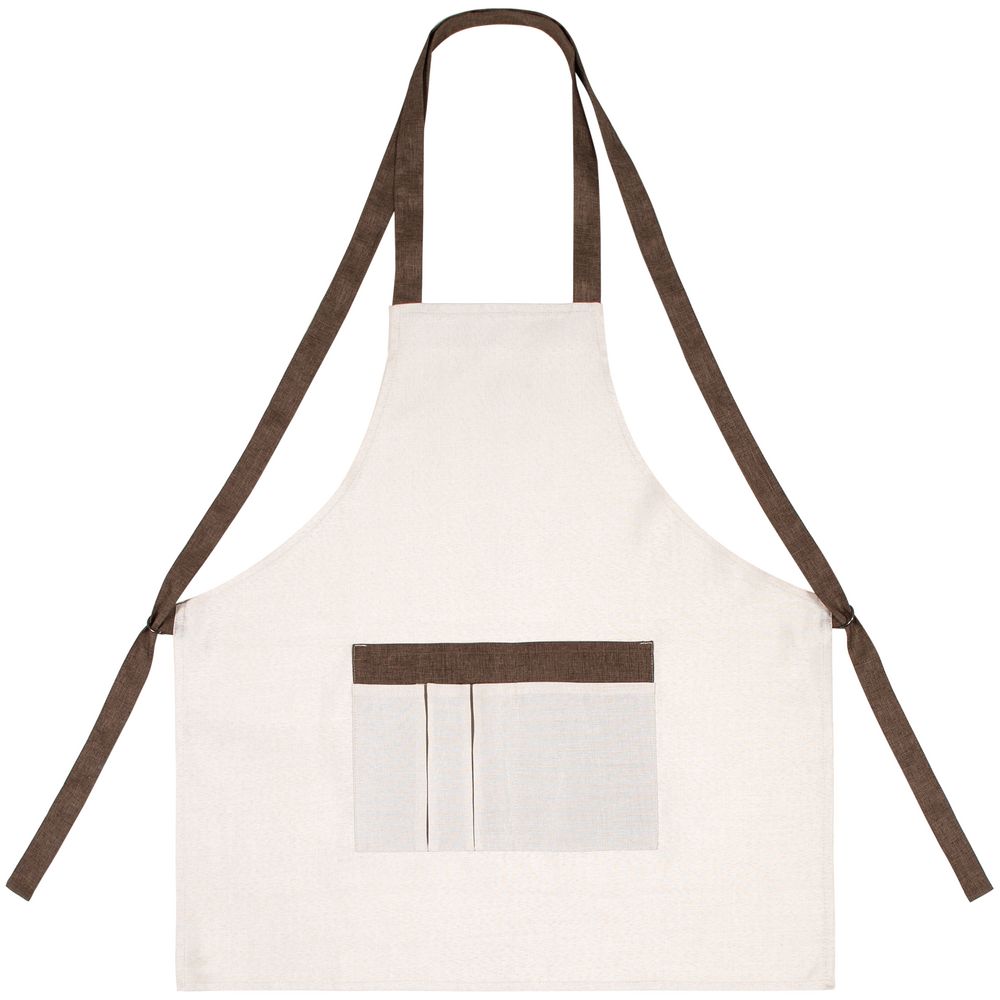 Фартук Settle In, светло-бежевый (молочный)-1