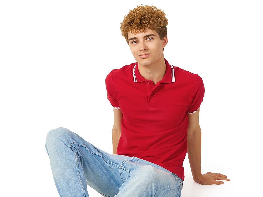 Рубашка поло Erie мужская, красный-1