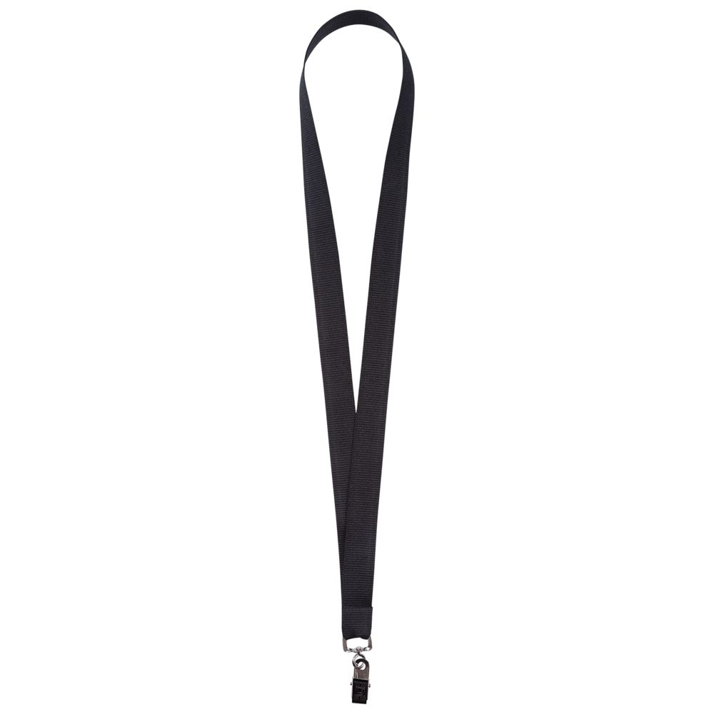 Лента для бейджа Neckband, черная-0