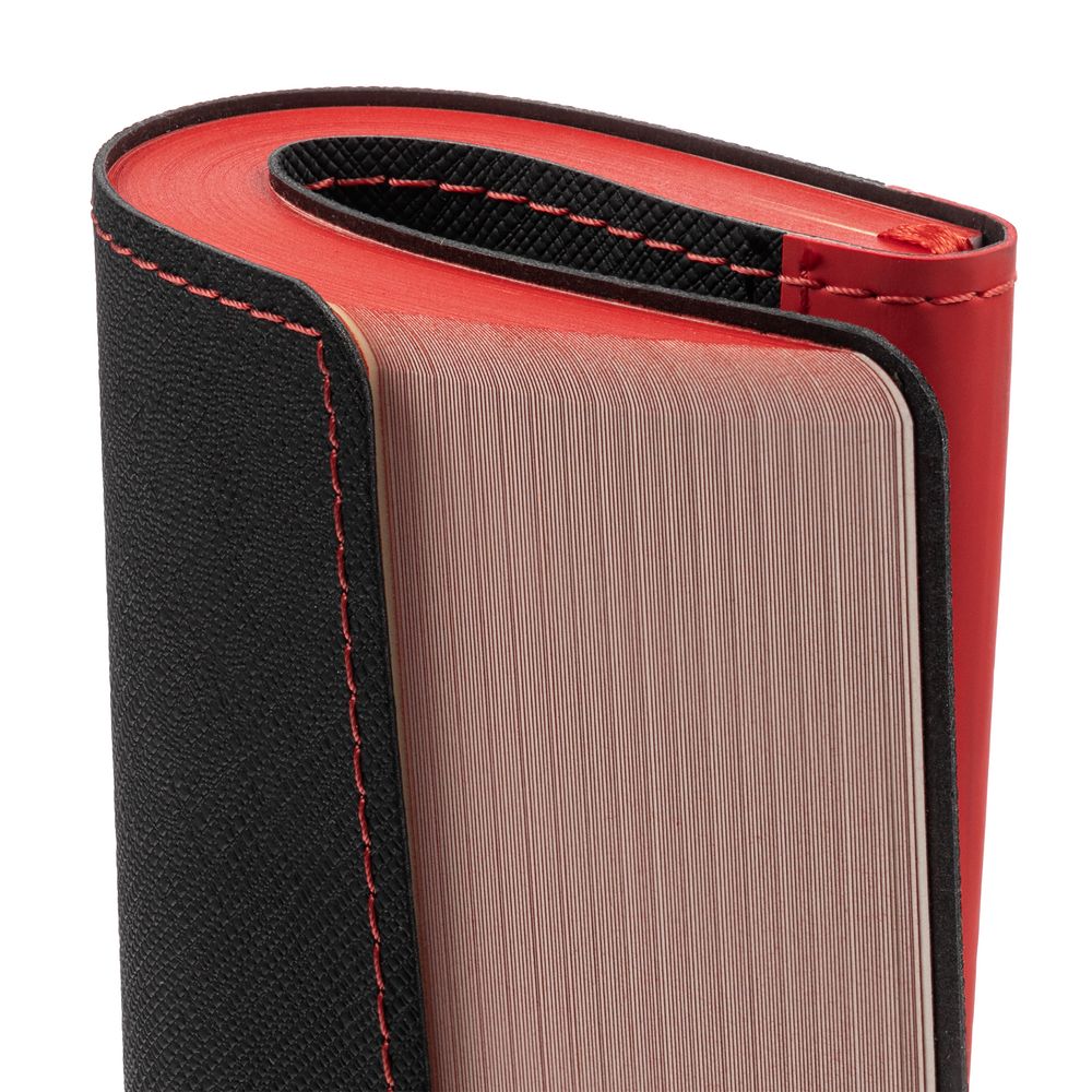 Ежедневник Nice Twice, недатированный, черный с красным-4