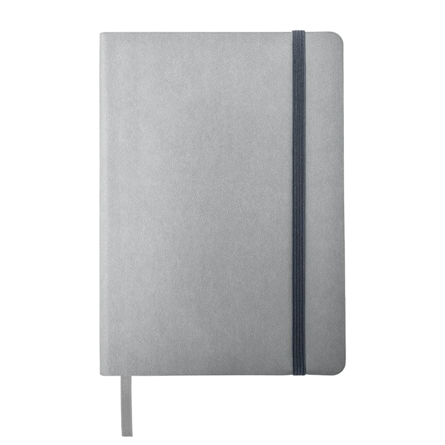 Ежедневник недатированный Shady, А5,  серый, кремовый блок в линейку, серый обрез, серый-1